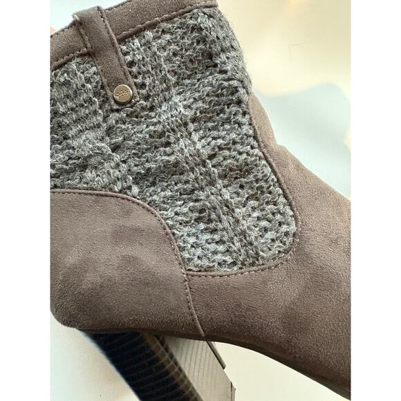 Juicy Couture Womens Bootie High Heel Ankle Boots Grey Brown Lupia Size 9.5 M - Picture 7 of 9